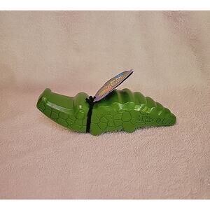 BARK Chew You Later Alligator Large Dog Toy Beef Scent Solid Nylon For Chewers